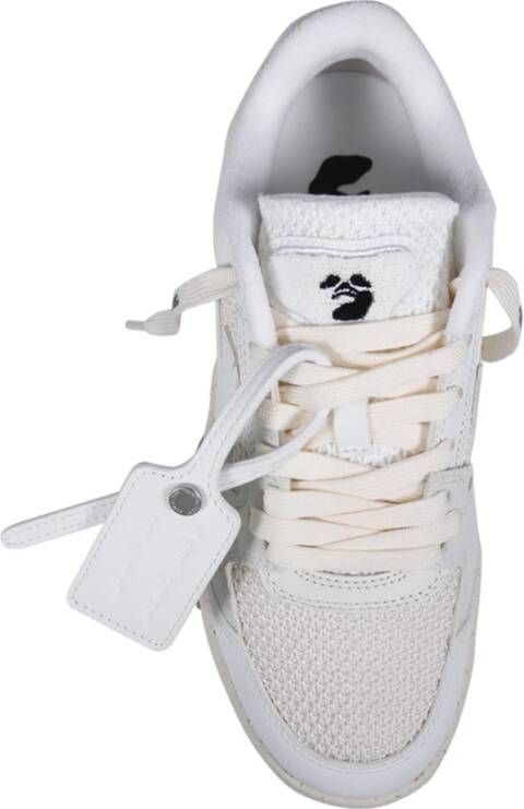 Off White Slim Out Of Office Sneakers Wit Leer White Dames - Foto 9
