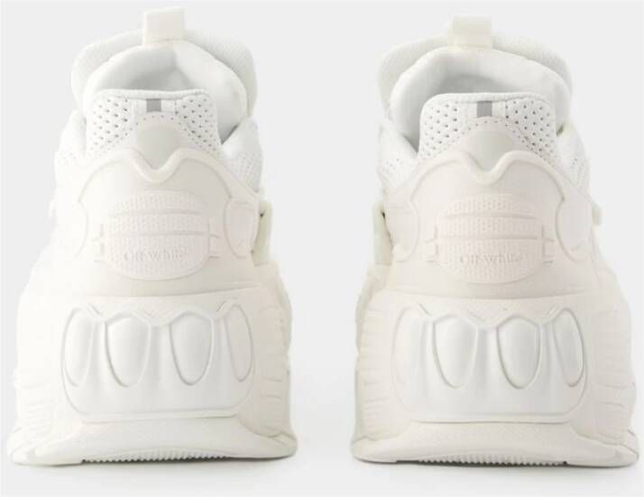 Off White Slip On Sneakers Wit Leer White Dames