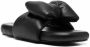 Off-White Slippers met strik Zwart - Thumbnail 4