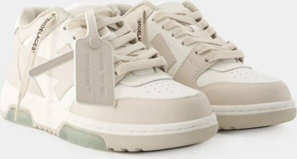 Off White Sneakers Beige Dames