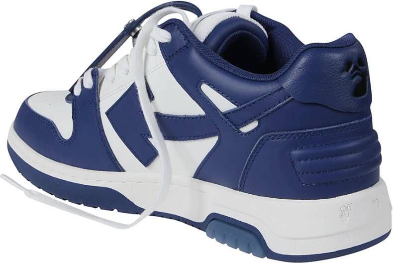 Off White Sneakers Blauw Heren