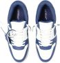 Off White Donkergrijze Zwarte Leren Sneakers Blue Heren - Thumbnail 11