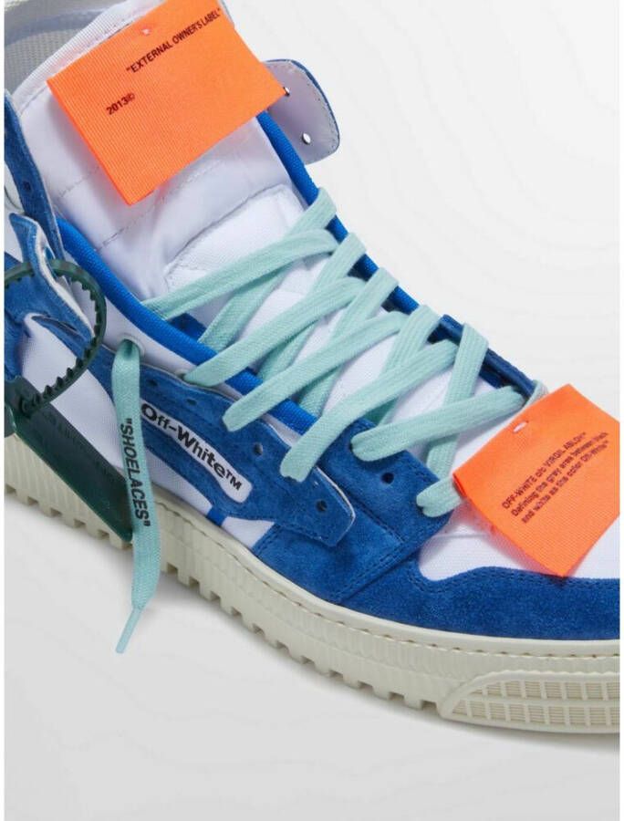 Off White Sneakers Blauw Heren