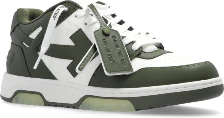 Off White Out Of Office Sportschoenen Green Heren
