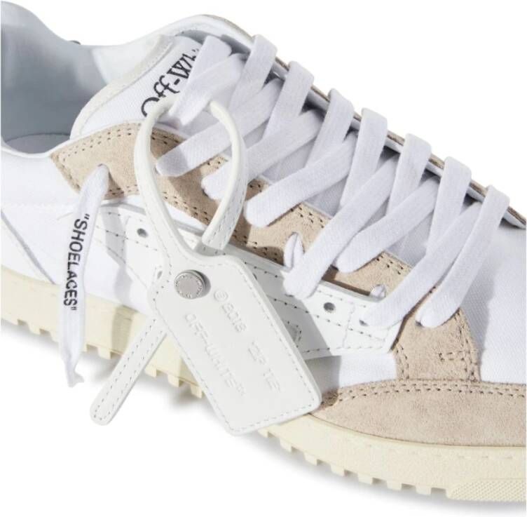Off White Sneakers met paneeldesign Multicolor Heren