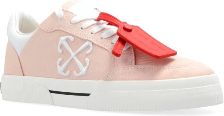 Off White Sneakers New Low Vulcanized Pink Dames