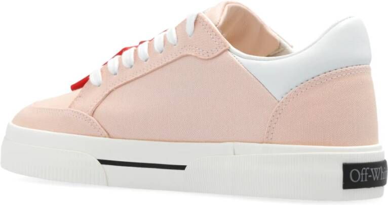 Off White Sneakers New Low Vulcanized Pink Dames
