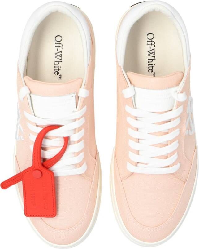 Off White Sneakers New Low Vulcanized Pink Dames