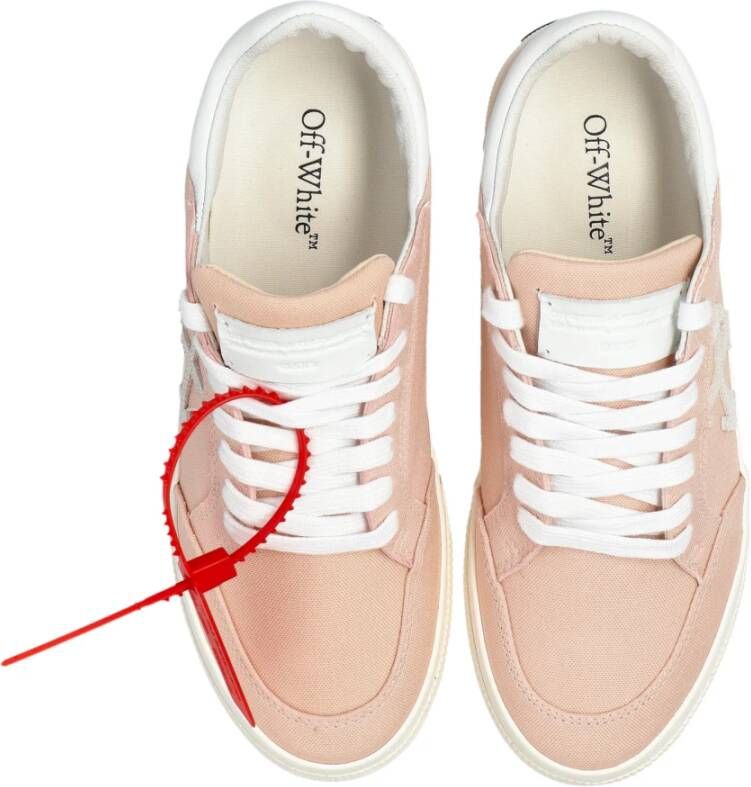 Off White Sneakers Nieuw Laag Vulcanized Animatie Pink Dames