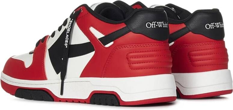 Off White Sneakers Red Heren