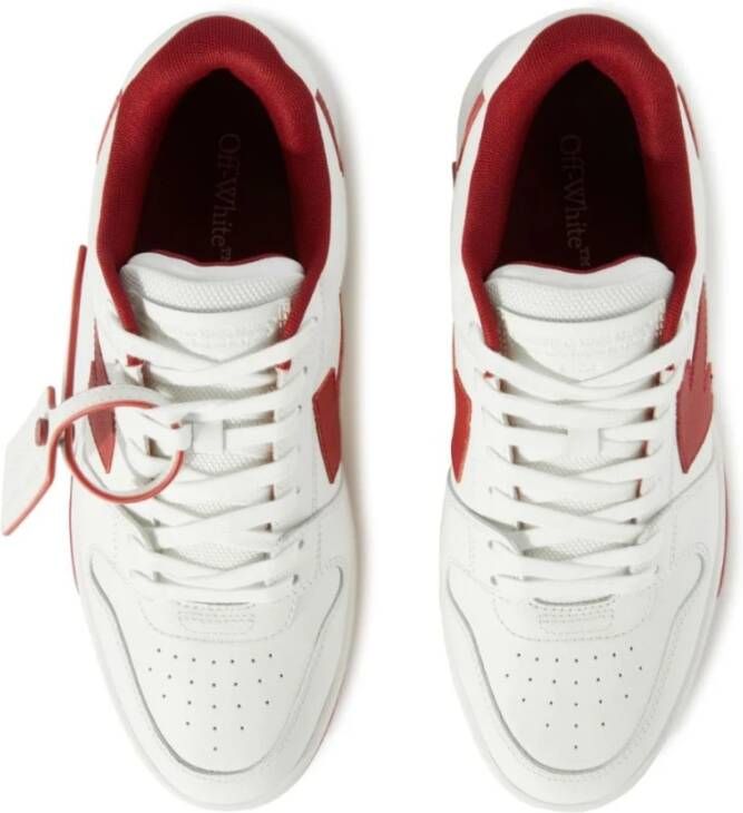 Off White Sneakers Rood Heren