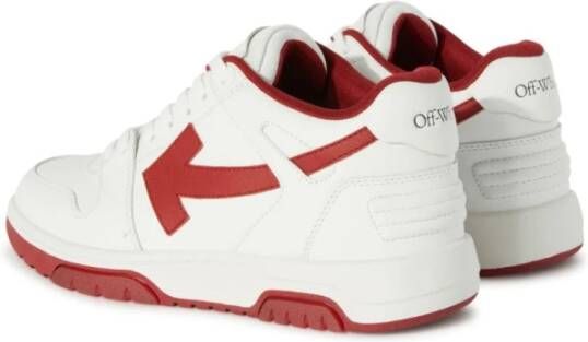 Off White Sneakers Rood Heren