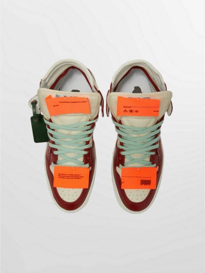 Off White Sneakers Rood Heren