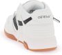 Off White Witte Leren Lage Sneakers met Pijl Patch White Dames - Thumbnail 9