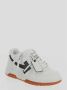 Off White Pijl Logo Leren Sneakers met Ritslabel White Heren - Thumbnail 17