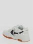 Off White Pijl Logo Leren Sneakers met Ritslabel White Heren - Thumbnail 18