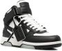Off White Zwarte Mid Top Sneakers Stijlvol Geperforeerd Black Heren - Thumbnail 2