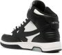 Off White Zwarte Mid Top Sneakers Stijlvol Geperforeerd Black Heren - Thumbnail 3