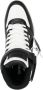 Off White Zwarte Mid Top Sneakers Stijlvol Geperforeerd Black Heren - Thumbnail 4
