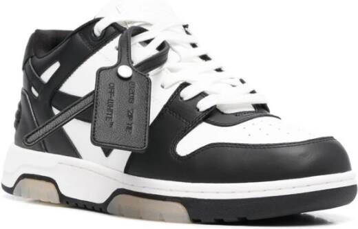 Off White Sneakers Zwart Heren