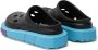 Off White Zwarte Rubberen Slippers met Geperforeerd Detail Black Heren - Thumbnail 4