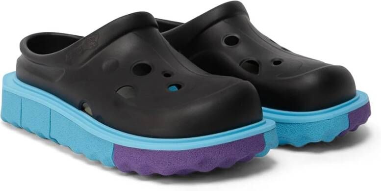 Off White Spons slippers met geperforeerd detail Black Heren