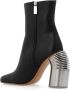 Off-White Spring leren enkellaarzen Zwart - Thumbnail 4