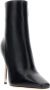Off White Zwarte Leren Enkellaarzen Black Dames - Thumbnail 6