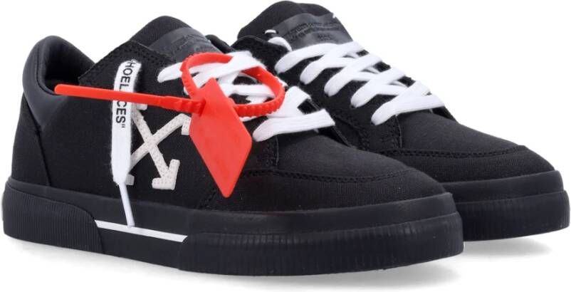 Off White Stijlvolle Lage Vulcanized Sneakers Black Heren