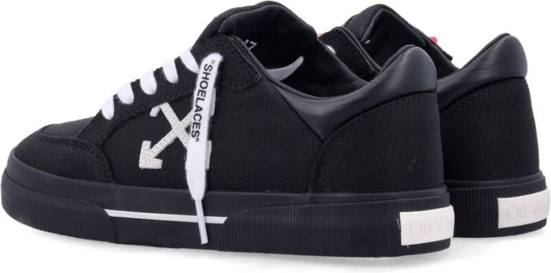 Off White Stijlvolle Lage Vulcanized Sneakers Black Heren