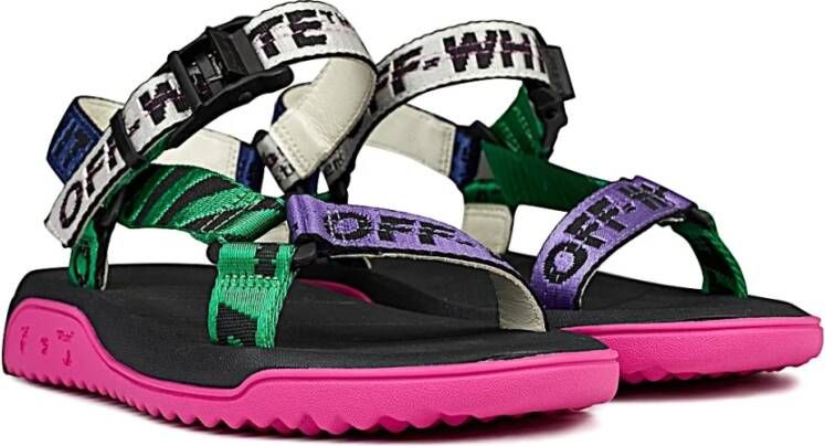 Off White Stijlvolle Sandaal voor Zomerse Uitjes Multicolor Dames