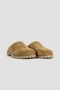Off White Suede Mules Notched Rubber Sole Beige Dames - Thumbnail 2