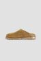 Off White Suede Mules Notched Rubber Sole Beige Dames - Thumbnail 4