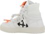 Off White Urban leren sneakers met ritsdetail - Thumbnail 2