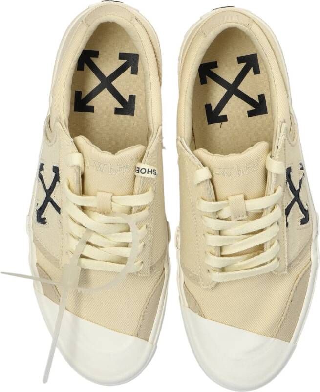 Off White Vulcanized Sneakers