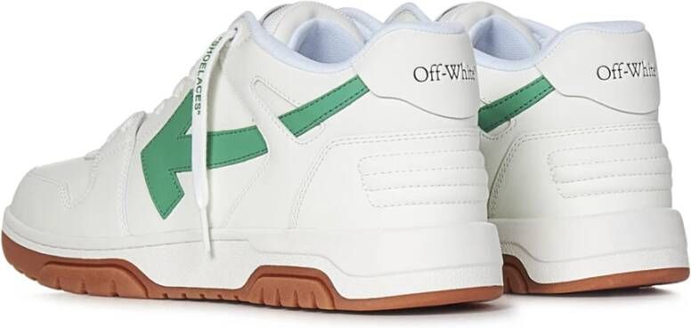 Off White Wit Leren Arrow Sneakers White Heren
