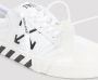 Off White Witte Canvas Sneakers met Pijllogo - Thumbnail 2