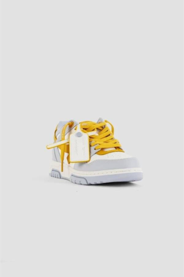 Off White Witte Gele Sneakers met Tonal Pijlen Multicolor Dames