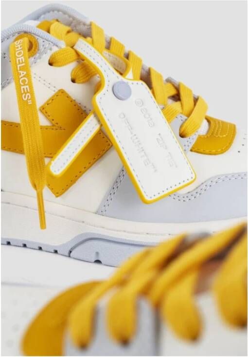 Off White Witte Gele Sneakers met Tonal Pijlen Multicolor Dames