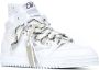Off White Witte High-Top Sneakers met Tricolor Veters White Dames - Thumbnail 2