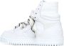 Off White Witte High-Top Sneakers met Tricolor Veters White Dames - Thumbnail 3