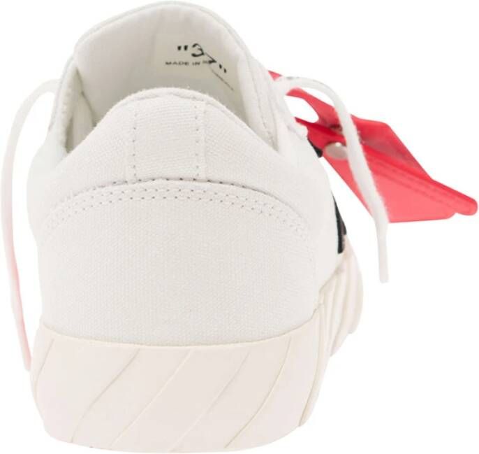 Off White Witte Lage Canvas Sneakers Wit Dames