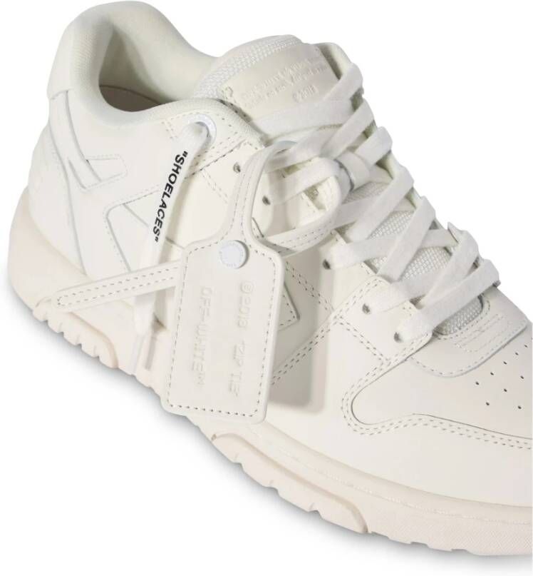 Off White Witte Leren Sneakers
