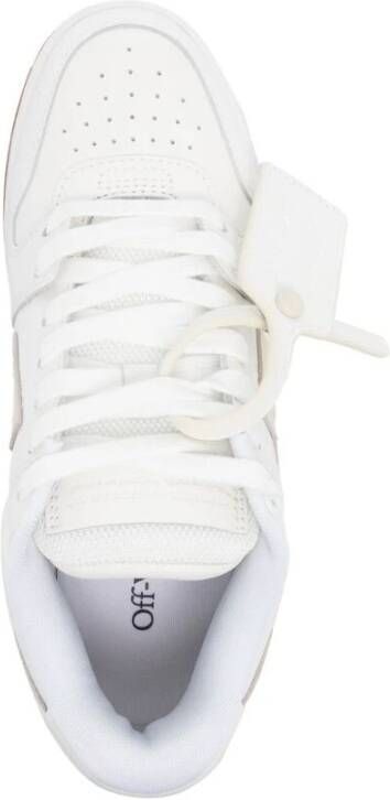Off White Witte Leren Sneakers met Handtekening Pijlen White Dames