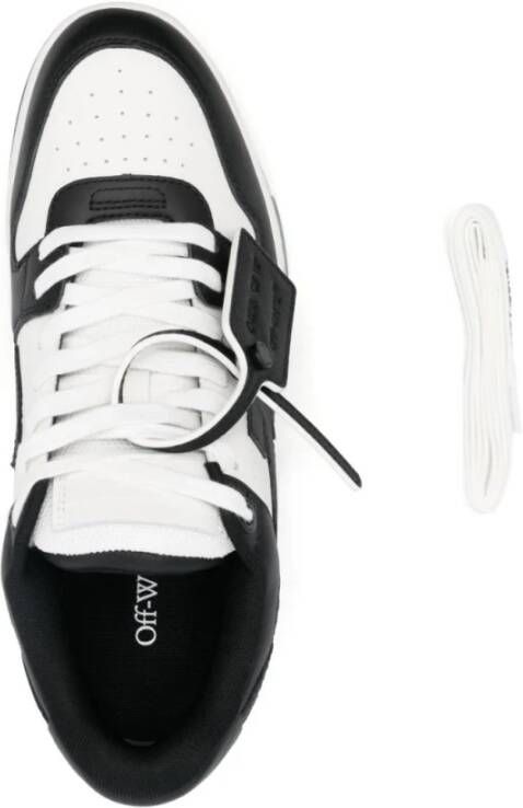 Off White Witte Leren Sneakers met Handtekeningpijlen Wit Heren