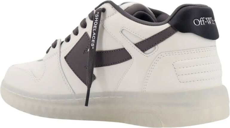 Off White Witte Leren Sneakers met Pijl Logo White Heren