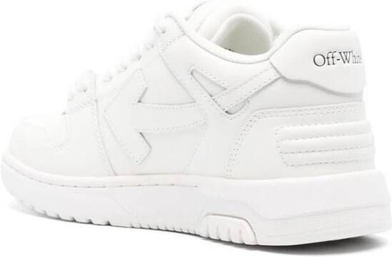 Off White Witte Leren Sneakers met Pijl Motief White Dames