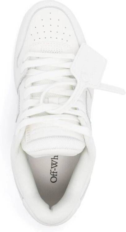 Off White Witte Leren Sneakers met Pijl Motief White Dames