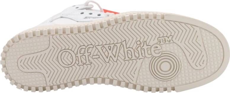 Off White Witte Leren Sneakers met Pijllogo White Dames