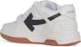 Off White Pijl Logo Leren Sneakers met Ritslabel White Heren - Thumbnail 4